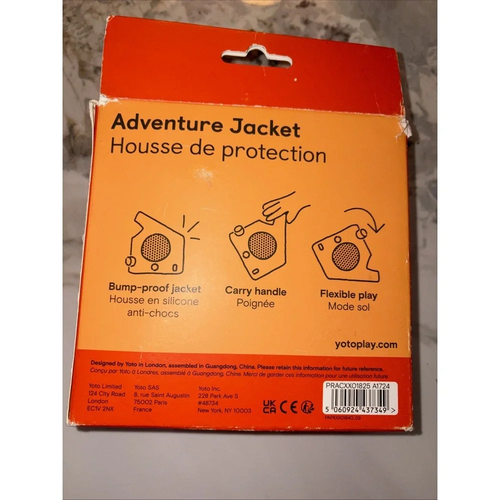 Yoto Player (3rd Generation) Adventure Jacket Silicone Carry Case - Punch Orange